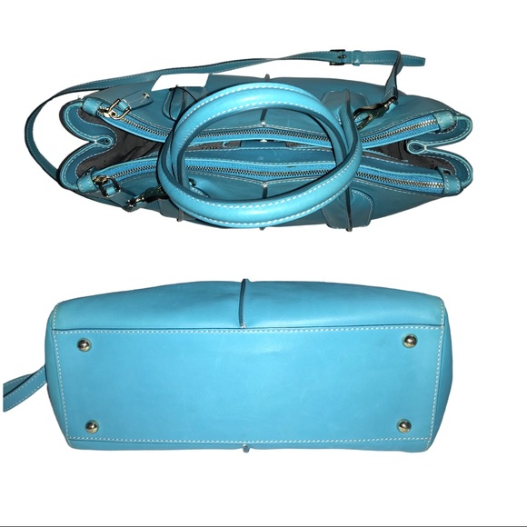 Authenticated Tod’s Blue Satchel Bag - Picture 9 of 14